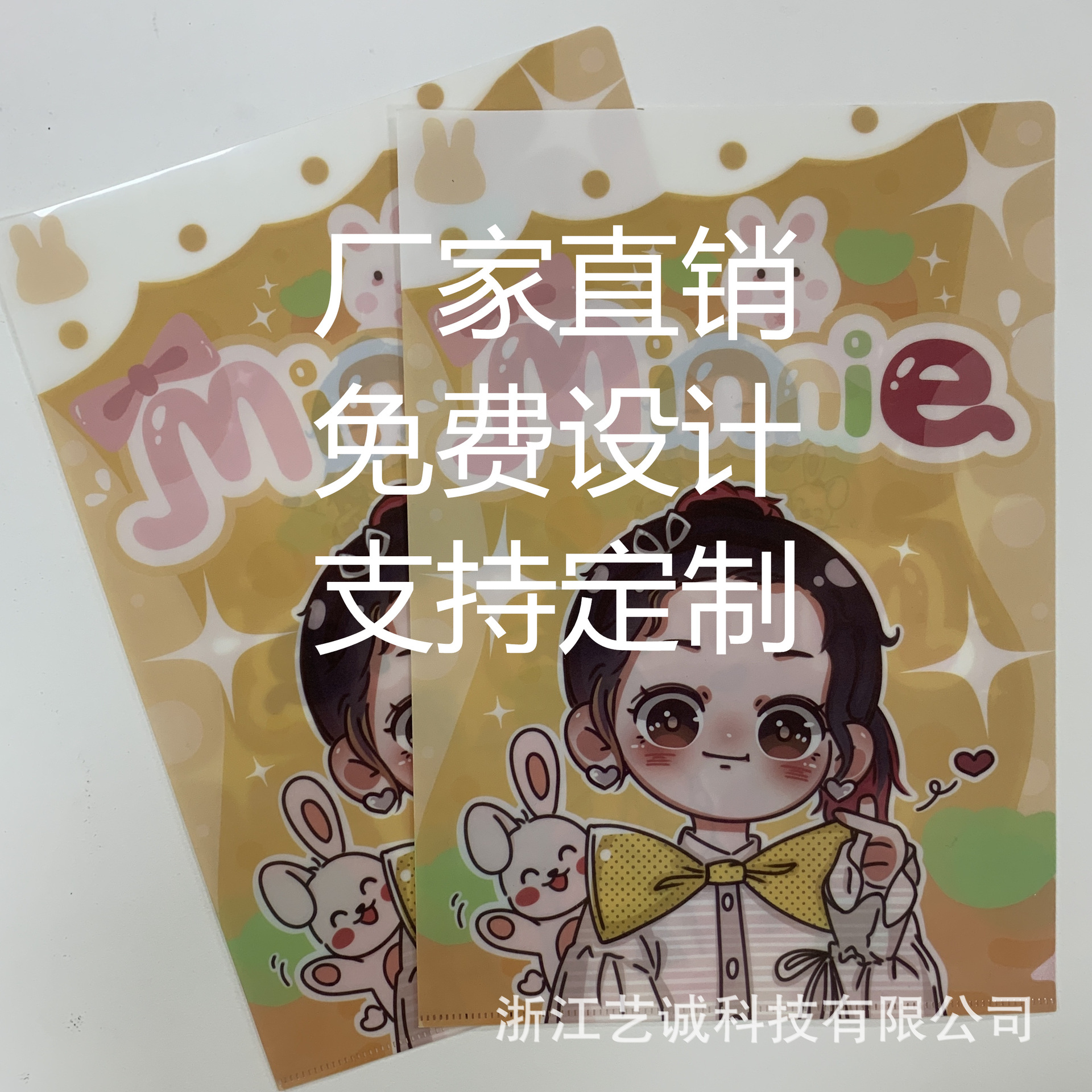 Customized A4 A5 Colorful Transparent Folder