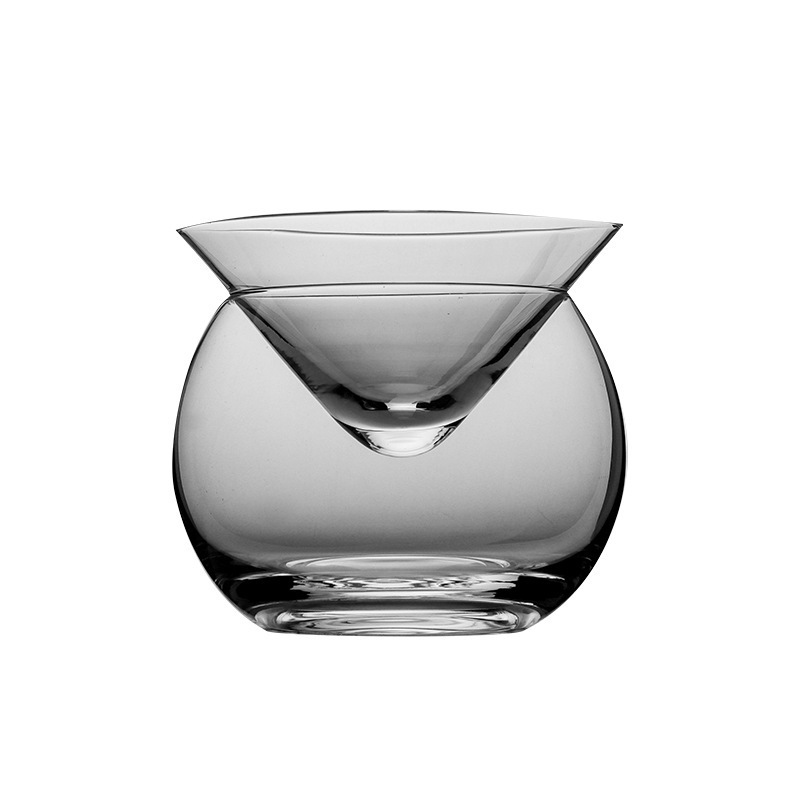 Japanese-style double-layer sake icer separated water-proof ice wine jug bar blending cocktail cup cooler bubble curling