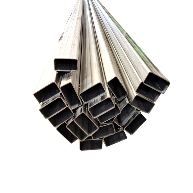 304 stainless steel rectangular pipe 120*60 stainless steel large flat pipe 201 construction rectangular welded pipe spot wholesale