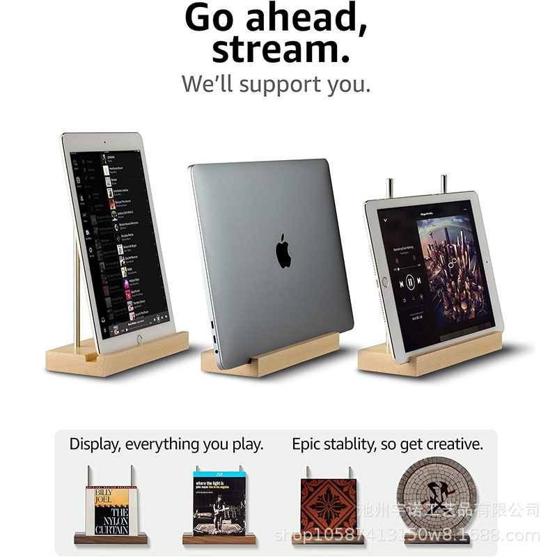Cross-border Desktop Vinyl Record CD Stand Record Storage Stand Tablet Phone Desktop Stand Display Stand