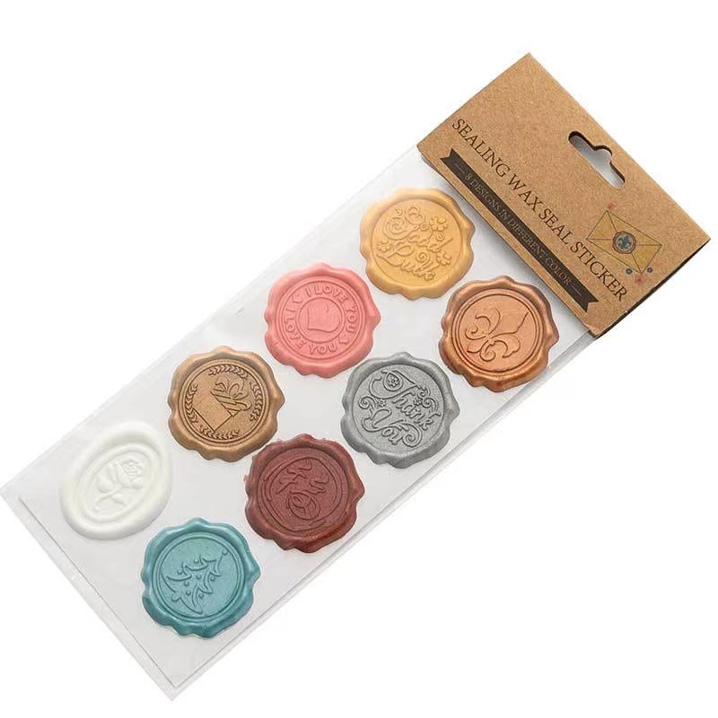 ins Wind Fire Paint Seal Sticker Stereo Beautiful Envelope Seal Sticker Hand Account DIY Artistic Imitation Paint Sticker Girl