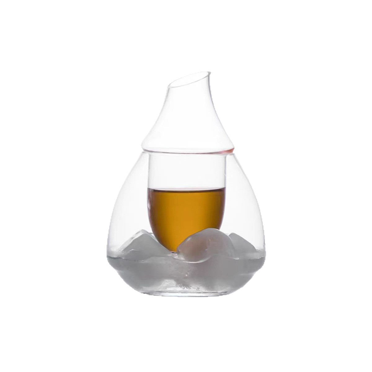 Ice Wine Pot, Wine Warmer, Crystal Glass Wine Divider, Household White Wine Cup, Wine Pot Set, Accessible Luxury Wine Set