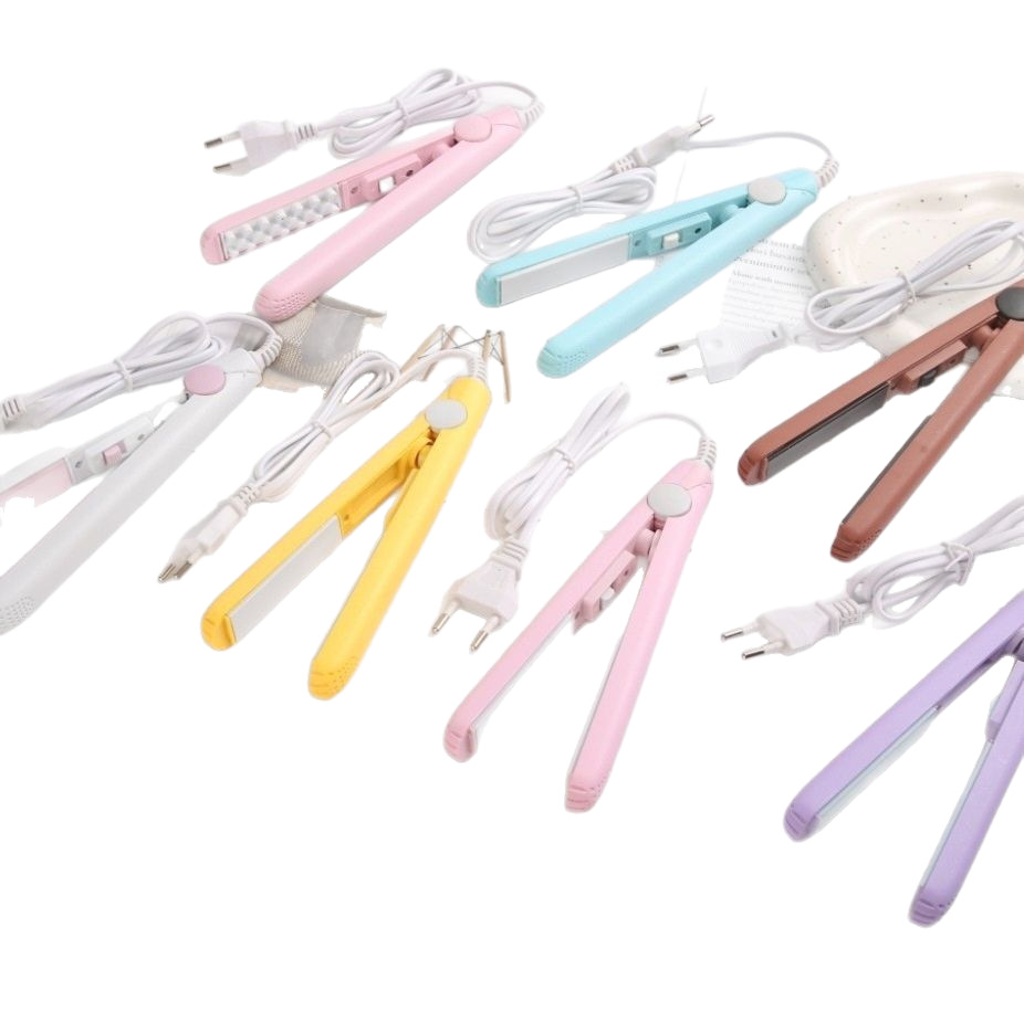 Mini Small Splint for Curly Hair and Straightening Splint, Small Curling and Straightening Dual-Use Portable Hair Straightener Source Manufacturer