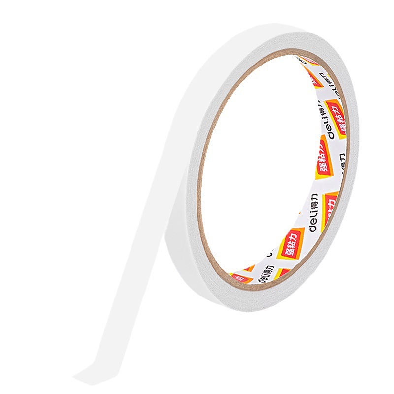 Deli Double-sided Adhesive High Viscosity Strong Fixed No Marks Children's Handmade Double-sided Adhesive Cotton Paper Hand Tear Ultra-thin Transparent