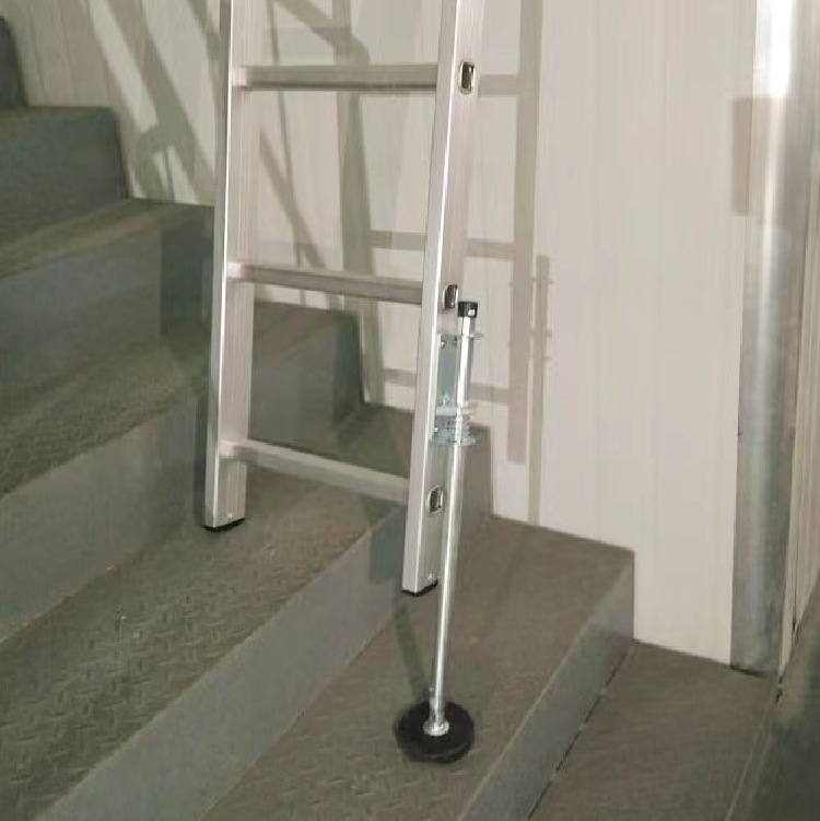 Ladder steel accessories support feet balance feet stabilizer adjuster retractable threaded non-slip base