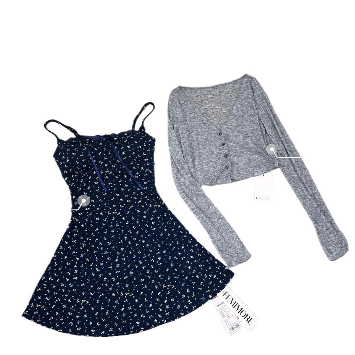 Beihai Garden Floral Suspender Dress Women's Summer Suspender Dress Easiest for Match Hot Girl Design French Little Skirt