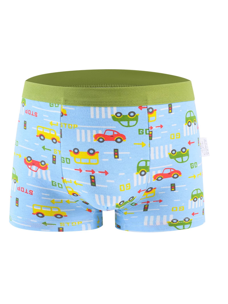 Exclusive Boys Underwear Cotton Four-Corner Cartoon Dinosaur Pure Cotton Underwear Boys and Middle-Aged Children Cotton Boys Underwear Wholesale