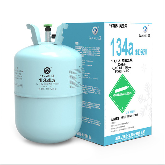 Sanmei R134A Refrigerant Net Weight 13.6kg, 22.7kg Refrigerant Refrigerant Car Air Conditioning Hvac Cold Storage