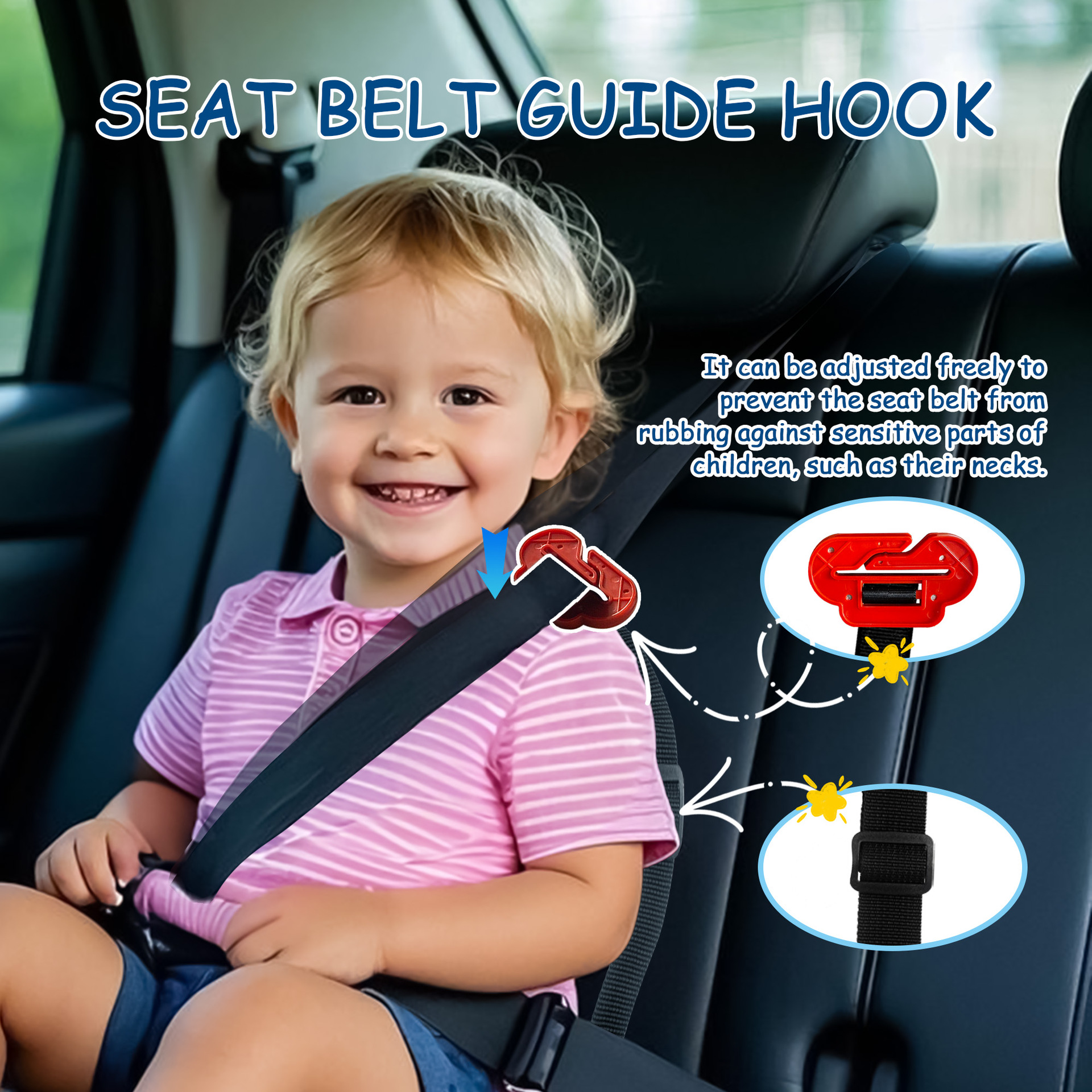 3~12 years old portable increased cushion child car seat dining chair increased cushion ECER44 CCC double certification