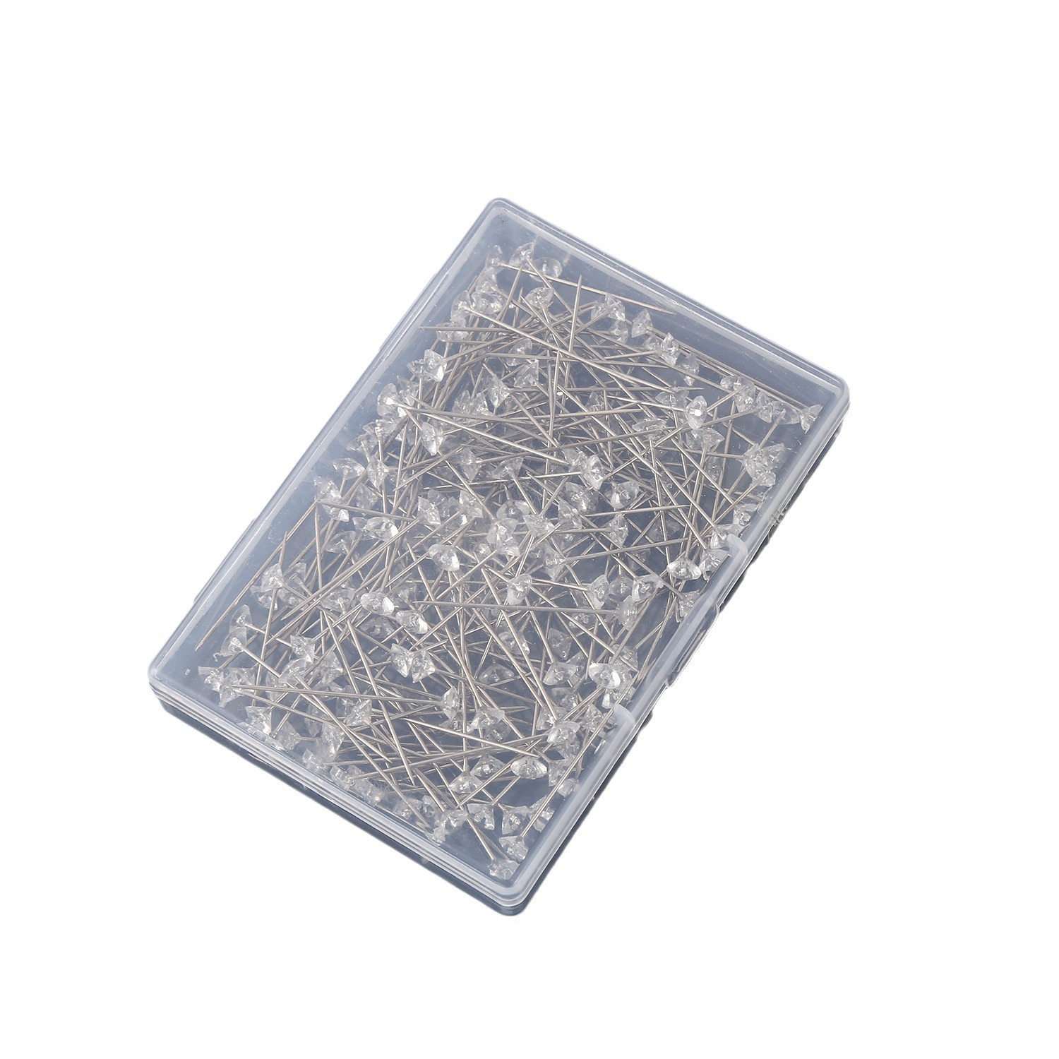 Plastic Diamond Needle Transparent Decorative Needle Positioning Needle Nickel Plated Steel Acrylic Pearlescent Needle Floral Pin
