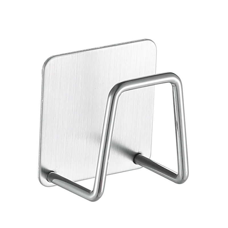 304 Stainless Steel Sponge Rack Kitchen Punch-Free Sink Rag Sponge Storage Rack Sponge Drain Rack Amazon