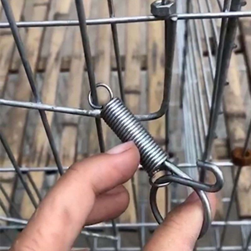 Rabbit Cage Door Spring Hook Breeding Accessories Hook Rabbit Spring Cage Door Hook Spring Clip
