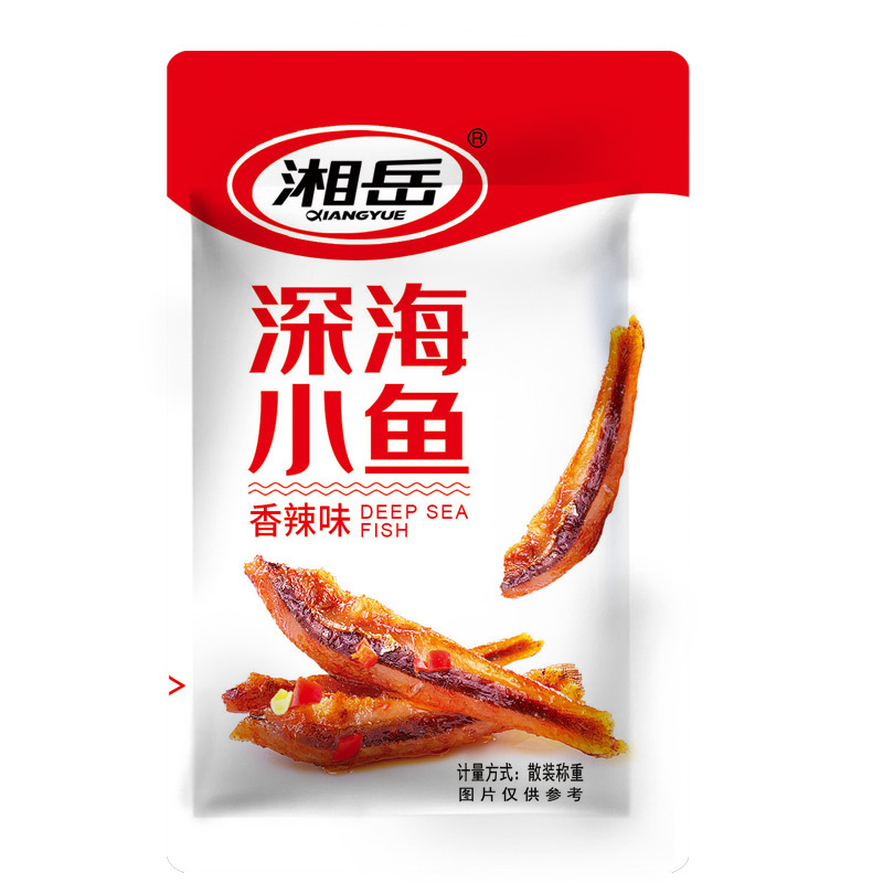Xiangyue small fish, Hunan specialty, spicy and spicy dried fish, instant snacks, casual bulk wholesale, one-piece delivery