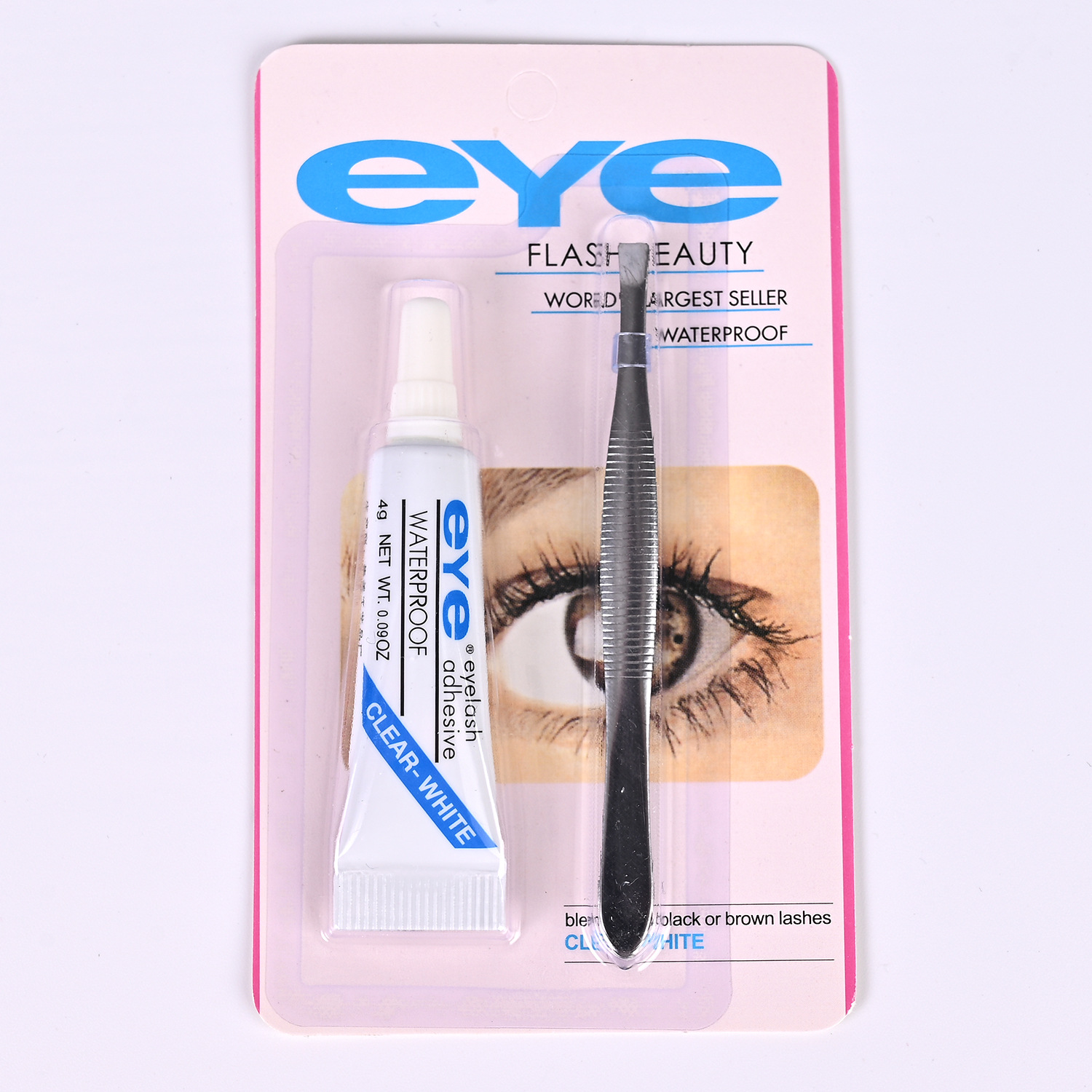 Eye False Eyelash Glue Quick-Drying Traceless 4g Self-Grafting Eyelash Glue 7g Double Eyelid Glue Bulk with Tweezers