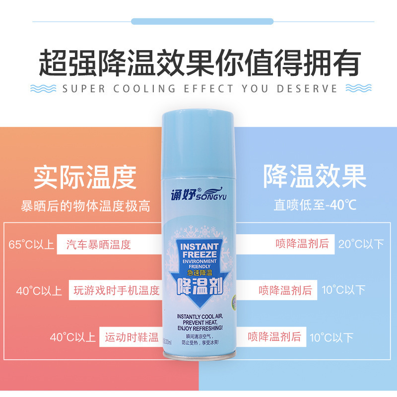 New Cooling Spray for Summer Military Training Vehicles to Quickly Cool down Dry Ice for Household Cars to Instantly Cool down the Car