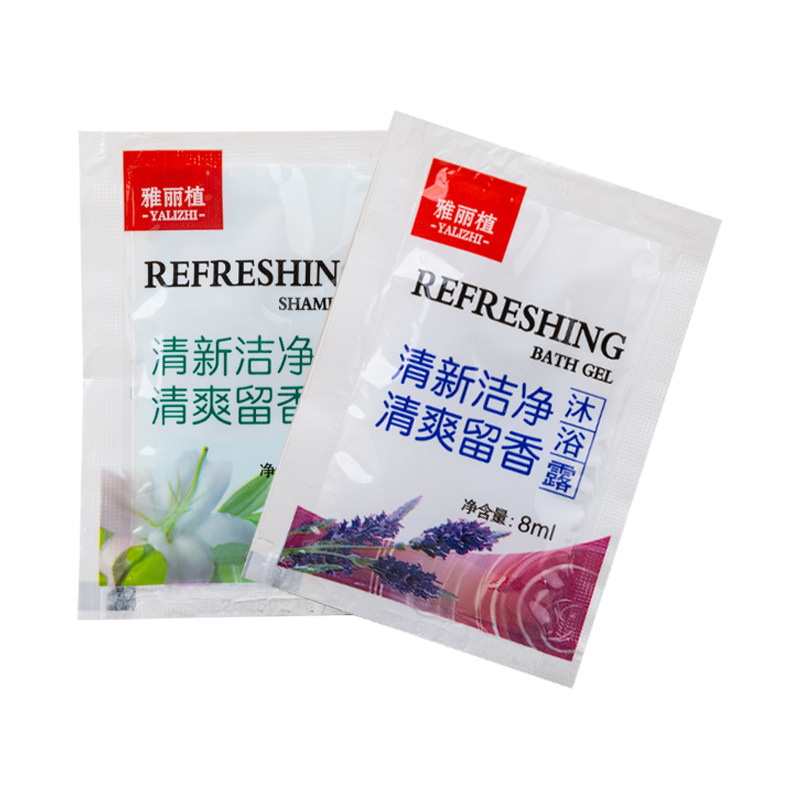 Five-Star Hotel Bathhouse Large Bottle of White Tea Shampoo and Shower Gel B&B Special Disposable Wash Cover