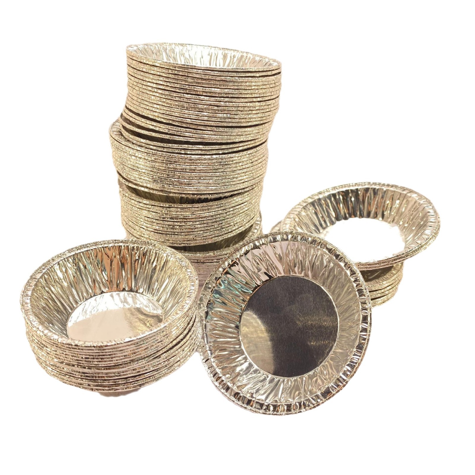 Disposable food grade egg tart cup round aluminum foil 208/209/206/Y1A baked Hong Kong egg tart tin foil holder