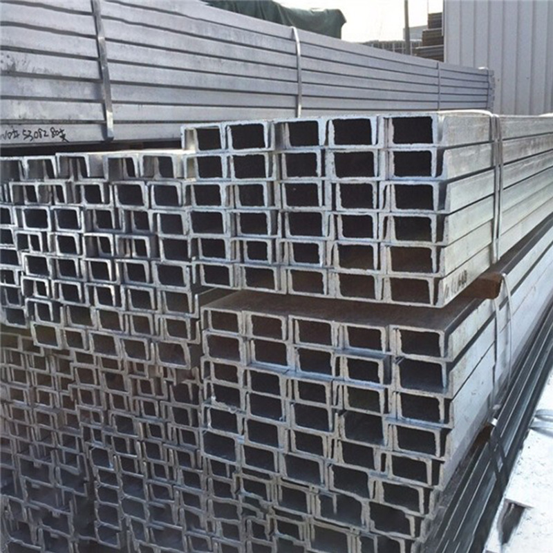 National Standard 100 # Q235B Galvanized Channel Steel Building Curtain Wall Steel Structure U-Shaped Channel Steel Hot-Dip Galvanized C-Shaped Steel