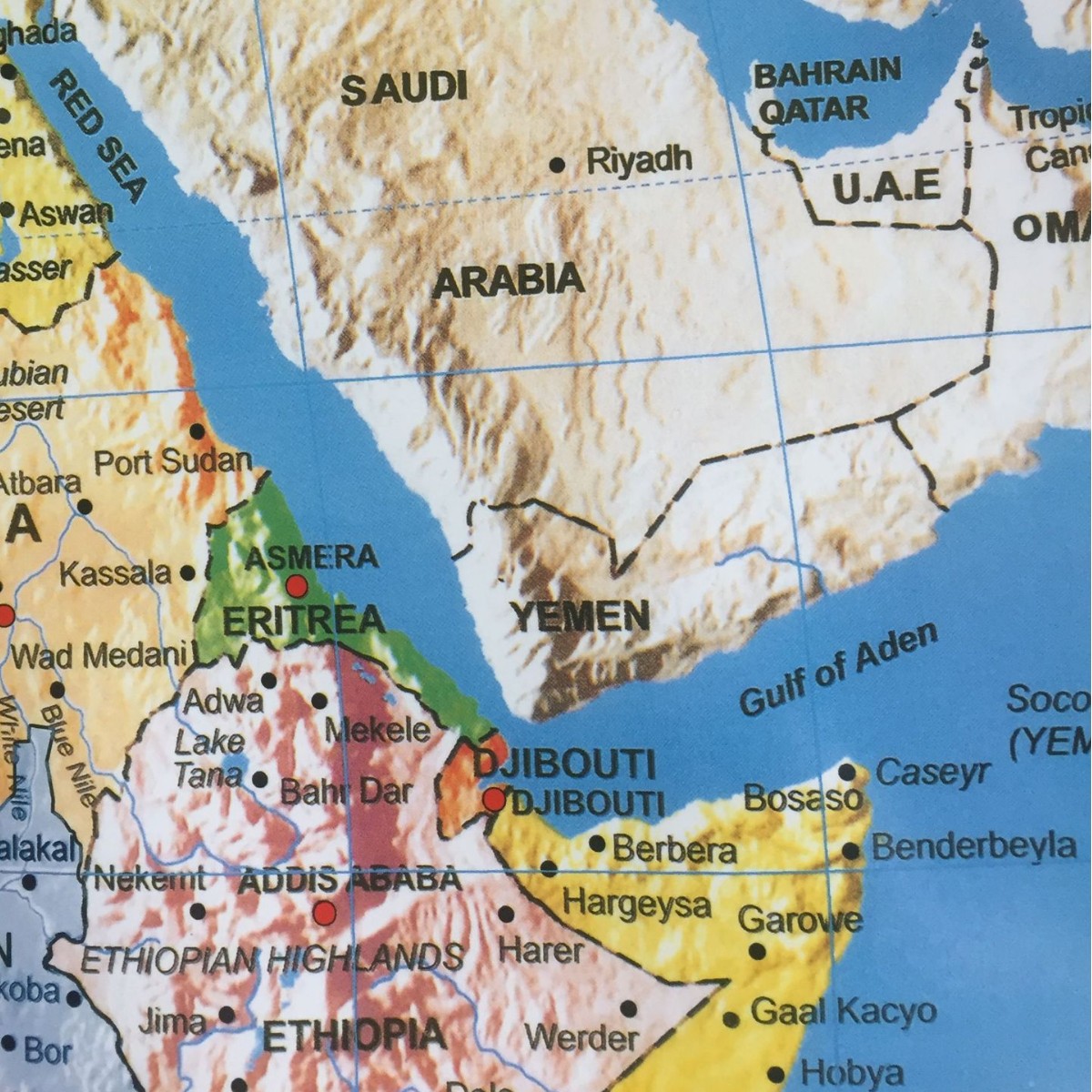 Factory direct wholesale coated paper double coated waterproof Africa map paper Africa map