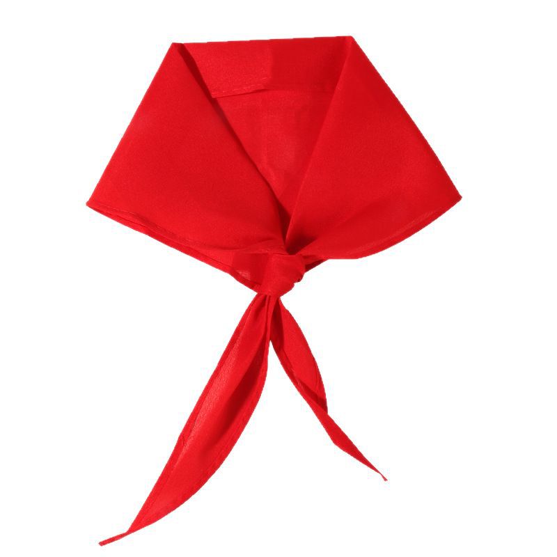 Red scarf wholesale 1.2 meters cotton large primary school children's universal 1m national standard red scarf small size hot sale