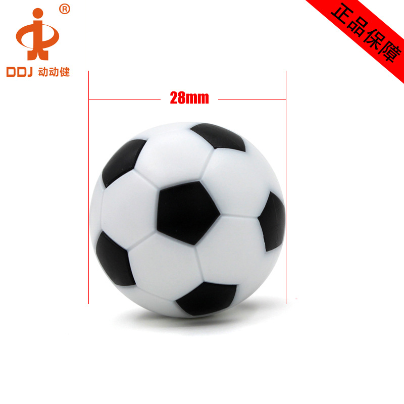Dynamic health factory direct children's mini table football machine accessories 27 28mm black and white football mini