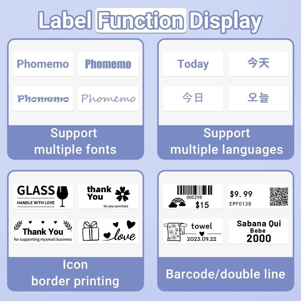 Applicable to Yaka Lai M108 cross-border Amazon Phomemo M110 M220 label paper thermal paper