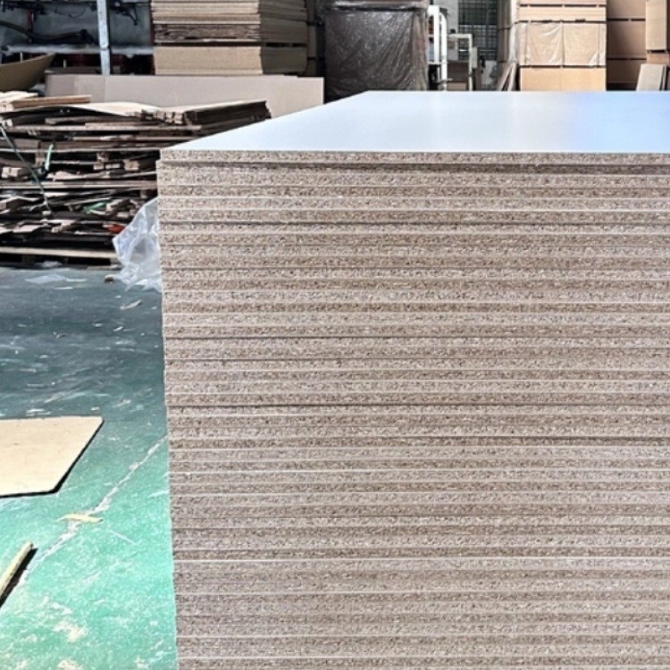 White Veneer Desktop Paint-Free Board Wardrobe Particle Bathroom Partition Board 18mm 25mm Particle Board Double-Sided