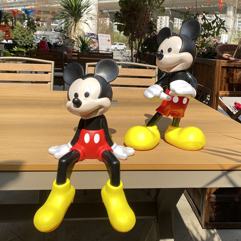 Cartoon Oversized Sitting and Standing Mickey Ornaments Entrance Wall Cabinet Living Room Tv Cabinet Desktop Decoration Batch