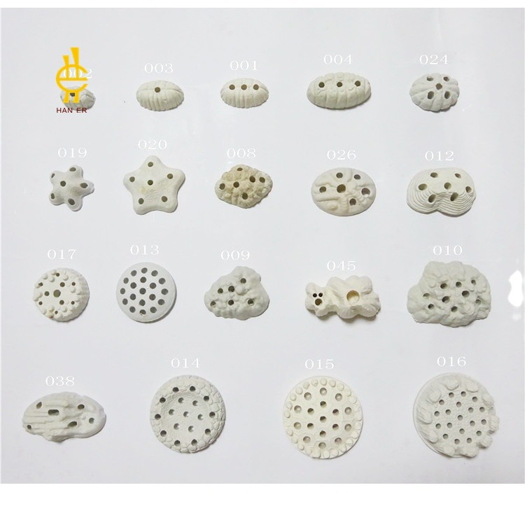 Flower Arrangement Stone Supply Fish Tank Accessories Ceramic Material Strange Stone Base Decorative Stone Cement Base Aquatic Plant Socket