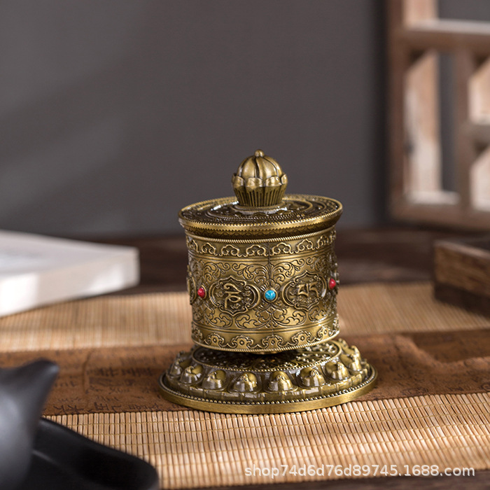 Finger Twisting Warp Wheel Finger Twisting Warp Wheel Six Character Mantra Guanyin Heart Mantra Warp Wheel Ornaments small size