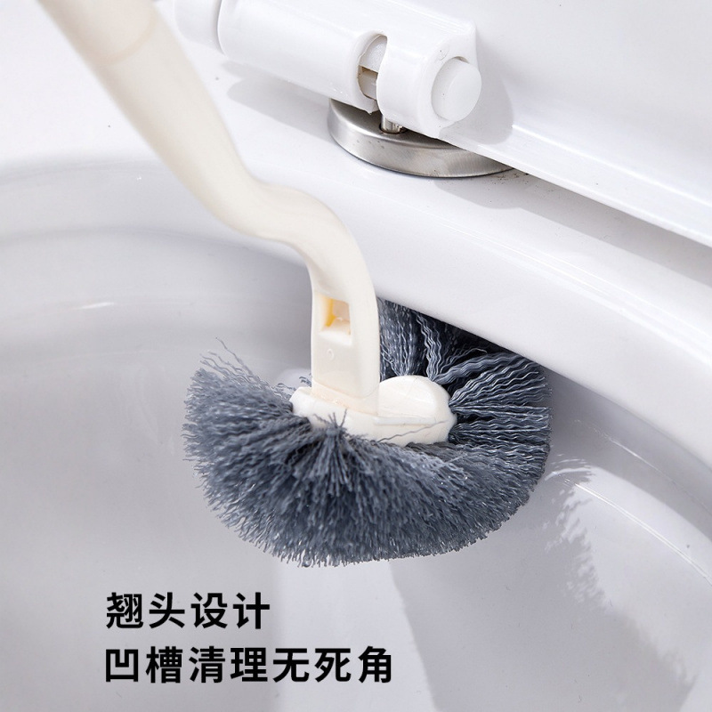 Long-Handled Toilet Brush Wall-Mounted Set Dormitory Toilet Brush Artifact Household Bathroom Brush Gap Brush Combination