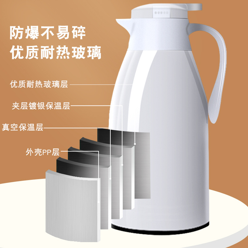 New Style Simple Thermos Large Capacity Student Dormitory Hot Water Bottle Heat Preservation Kettle Household Thermos Bottle Thermos
