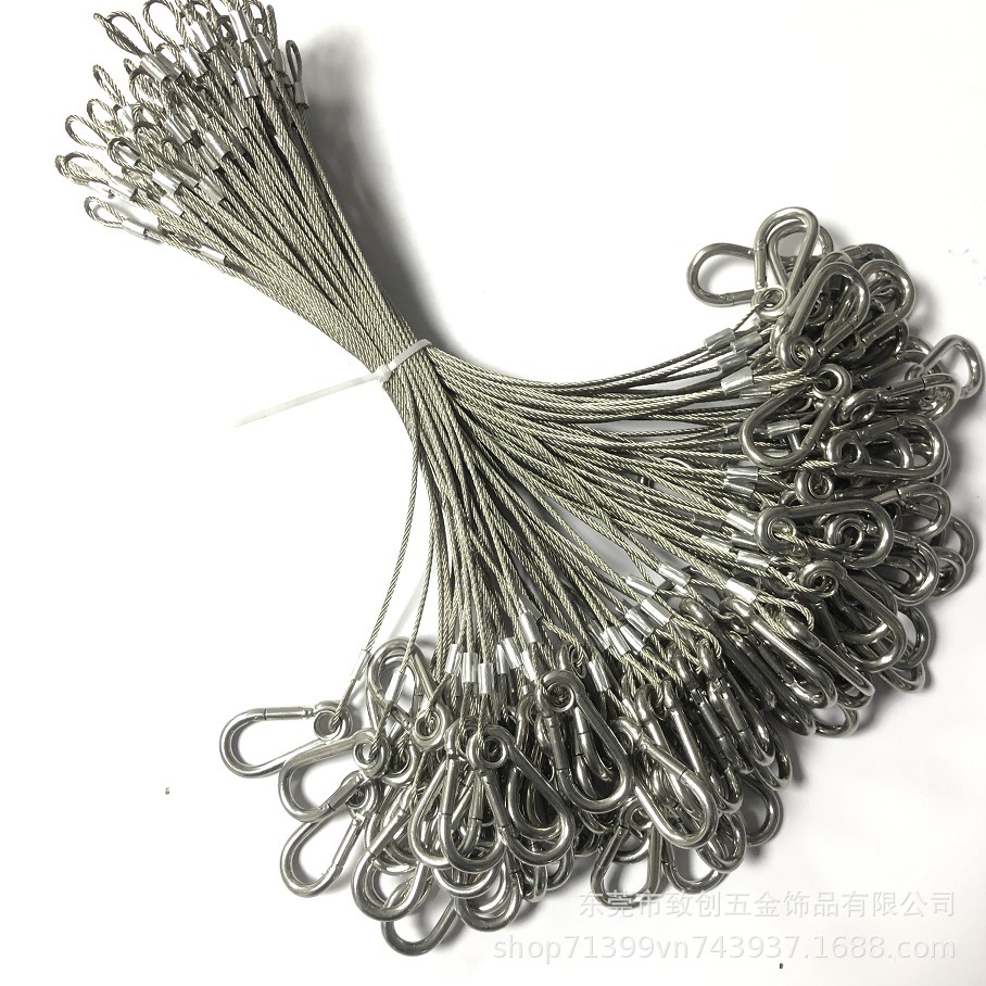 Обработка терминала троса 304 нержавеющая сталь обжимной терминал в виде рыбьего глаза оцинкованный резиновое покрытие трос лампы подвесная веревка