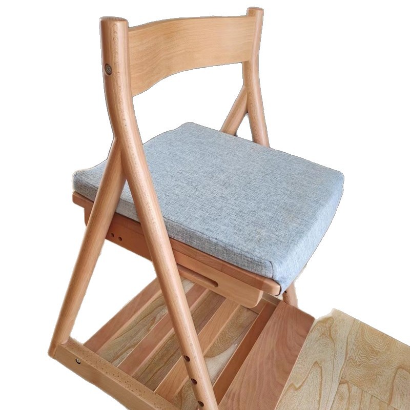 Carefully Selected Faroro Children's Desk, Solid Wood Study Chair, Home Seat, Baby Chair, Adjustable Height Dining Chair