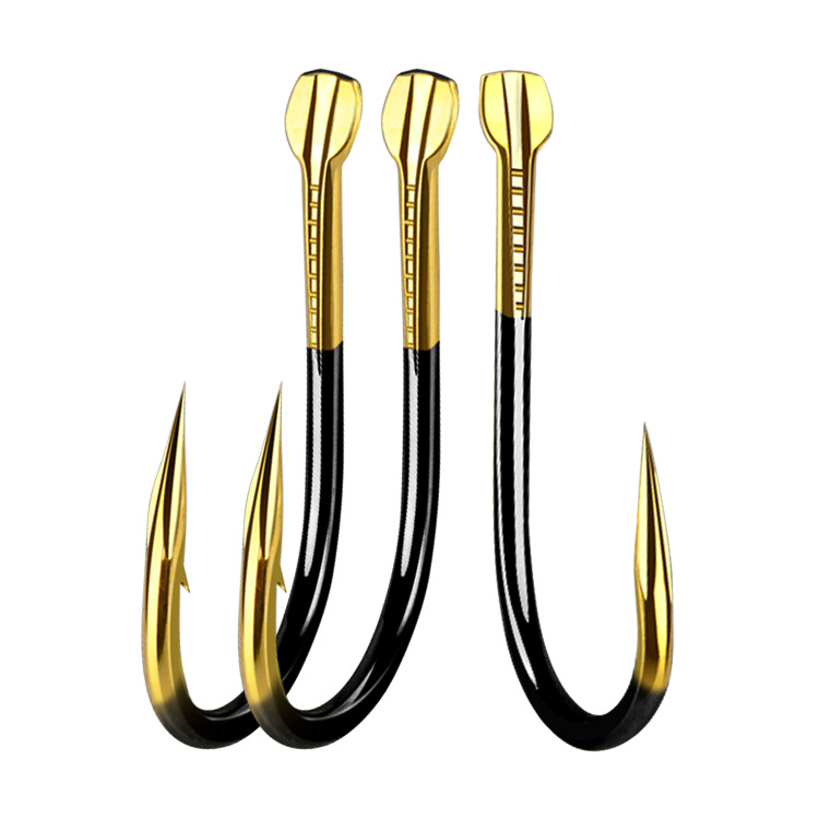 Cool black gold double groove Ishni Izu new kanto flying fish rofie sleeve groove blood groove with or without barb bulk hook