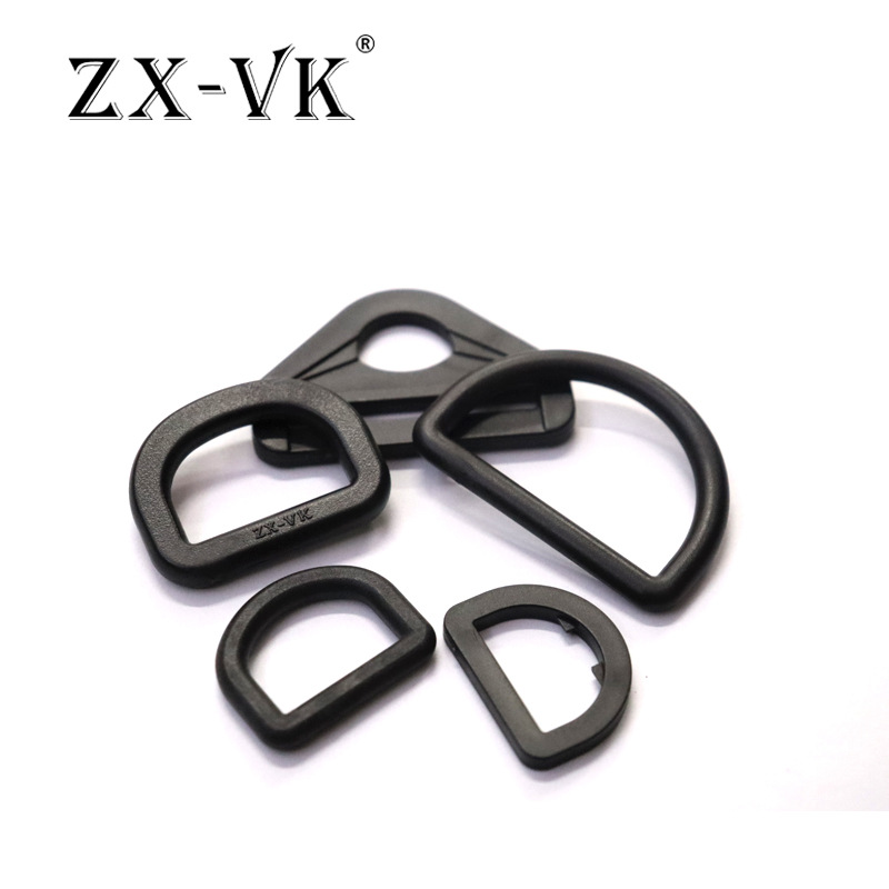 Manufacturer Plastic Luggage D-ring Tactical Backpack Plastic D-shaped Buckle Linear D Buckle Triangle Buckle Flat D Buckle