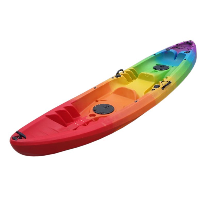 Kayak Canoe 2 1 Three-Person Kayak Hard Boat Fishing Boat Platform Boat Rainbow Boat Cruise Boat Rowing for Tong