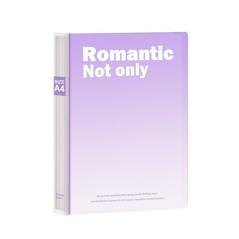 A4 Information Book Transparent Insert pp File Folder Student Test Paper Storage Book Multi-layer Large Capacity Folder Wholesale