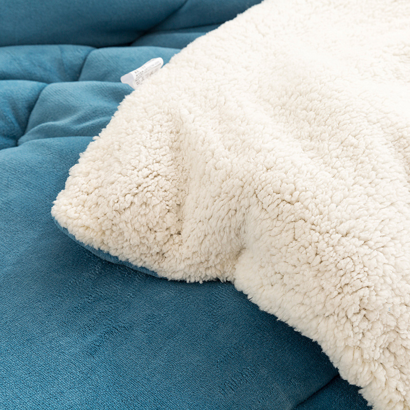 Solid color milk velvet padded winter quilt autumn and winter double-sided velvet warm quilt core lamb velvet spring and autumn quilt wholesale