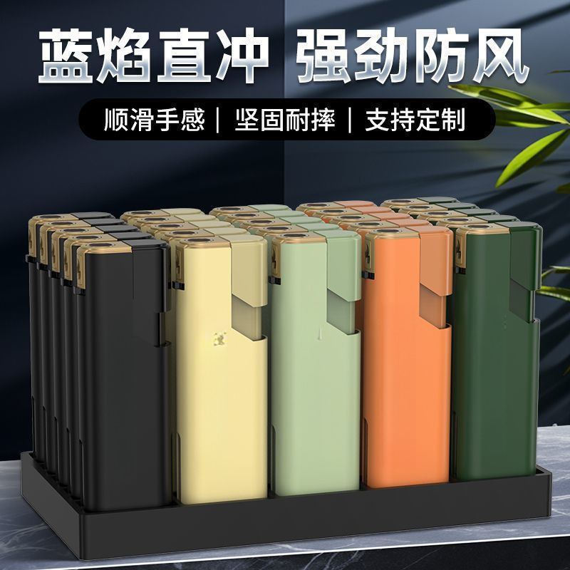 New Lighter Internet Celebrity Windproof Lighter with Printing, Durable and Permanent Wholesale Convenience, High-End Hot Style and High-End Sense