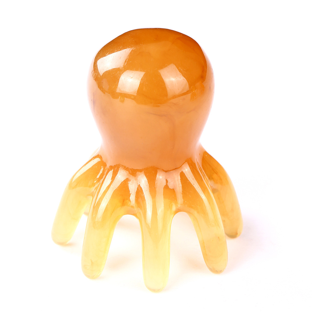 Octopus Massage Comb, Octopus Meridian Comb, Scalp Massager, Head Acupoint Therapy, Meridian Comb, Gua Sha Massage