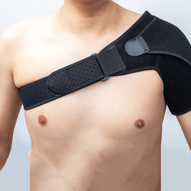 Sports Compression Shoulder Pads, Sports Anti-Strain Left and Right Universal Shoulder Elastic Adjustable Sports Shoulder Pads Manufacturer Wholesale
