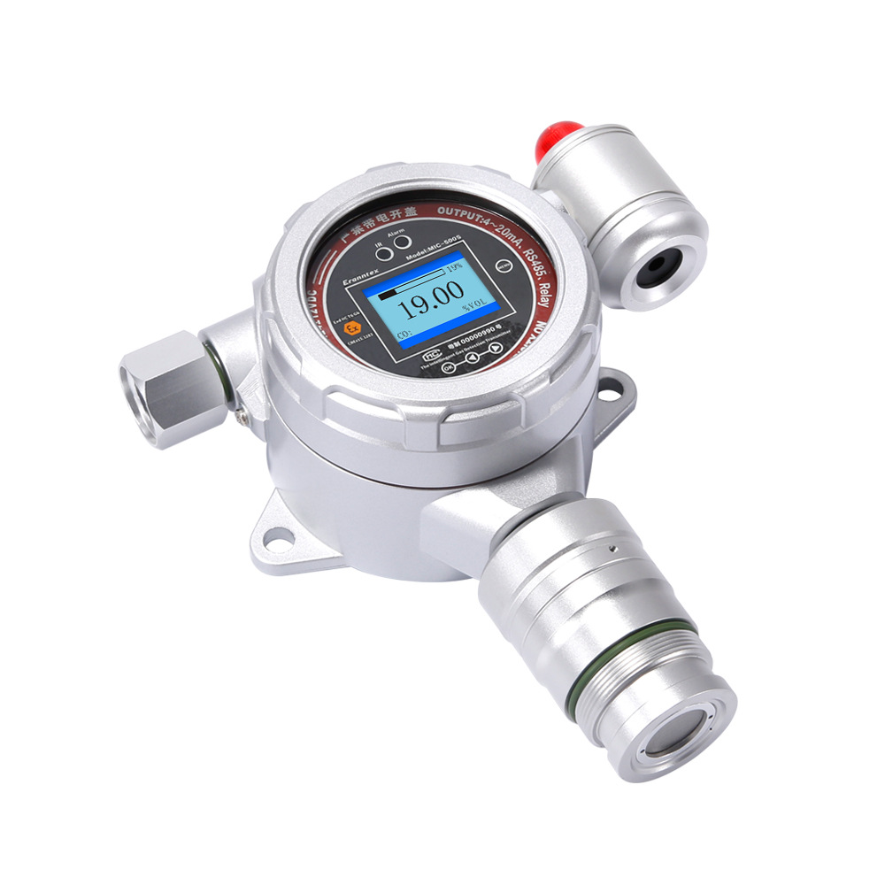 Fixed Combustible Gas Detector Alarm Co Alarm Instrument O2 Concentration Monitor H2S Gas Detector