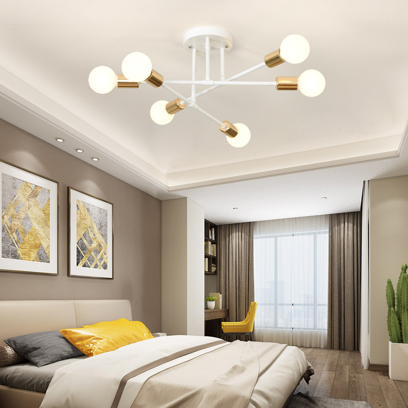 Chandelier Cross-Border Wholesale American Living Room Modern Simple Atmospheric Bedroom Main Light Restaurant Light Nordic Chandelier