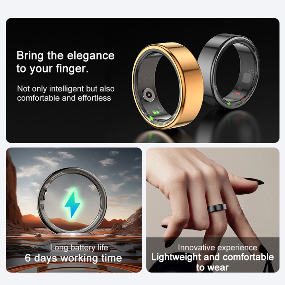 COLMI R02 smart ring health management IP68 waterproof up to 6 days battery life