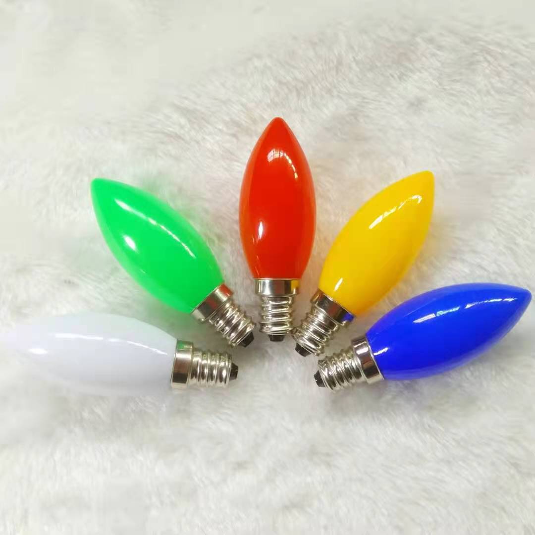 Factory wholesale integrated full bright blow molding lampshade LED electric candle lampshade E12 God of Wealth Lamp Buddha lamp color shell