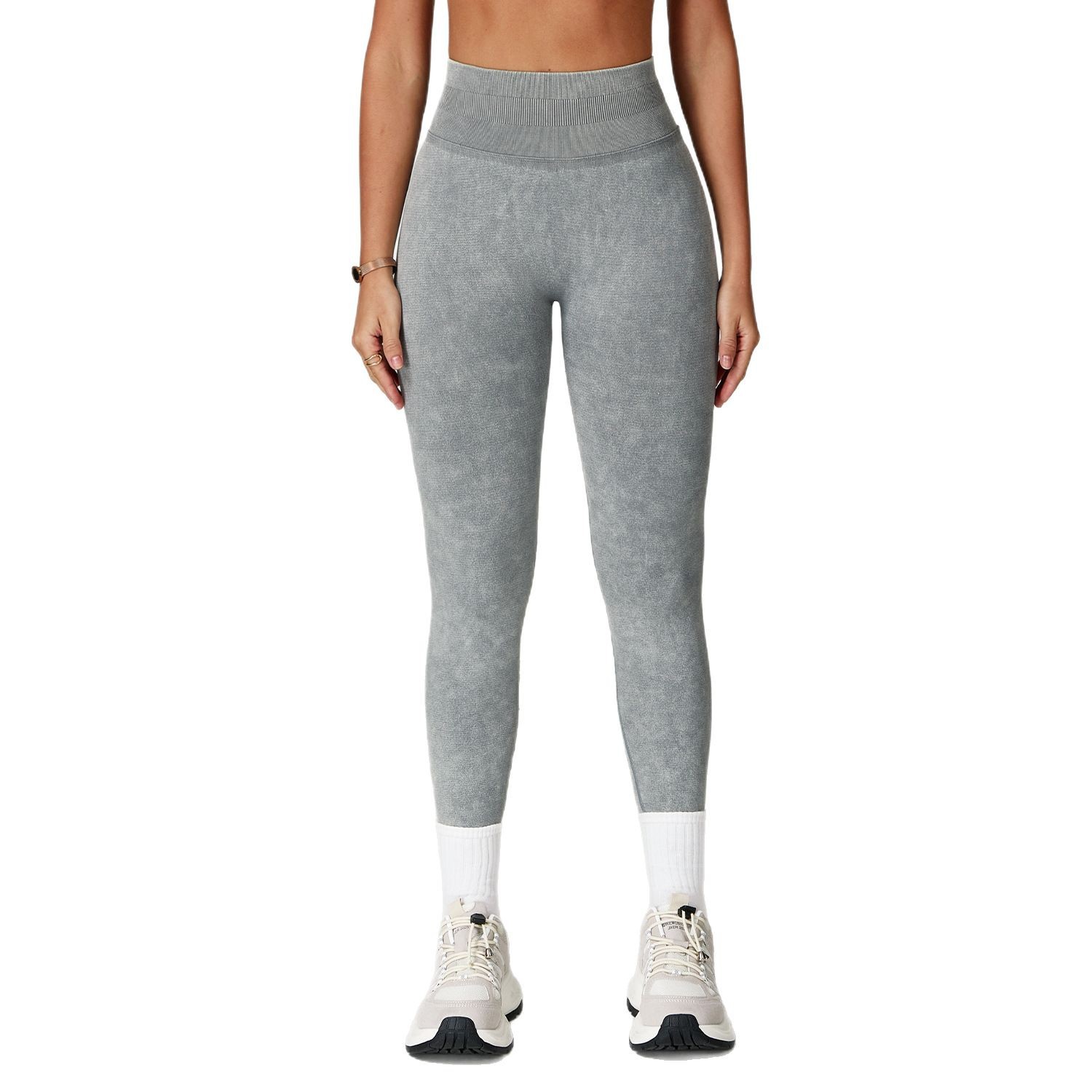 Cross-border Seamless Sandy Yoga Pants High Waist Hip Tight Pants Running Sports Fitness Yoga Pants Women's 5064