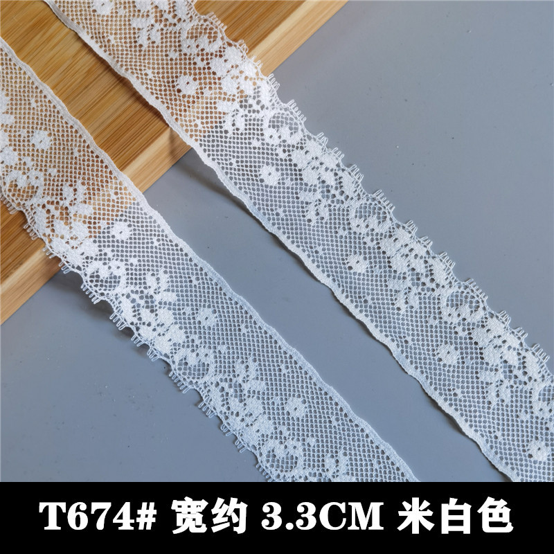Taiwan White Non-elastic Lace Accessories DIY Handmade Doll Dress Edge Hand Account Lolita Hair Belt Decoration