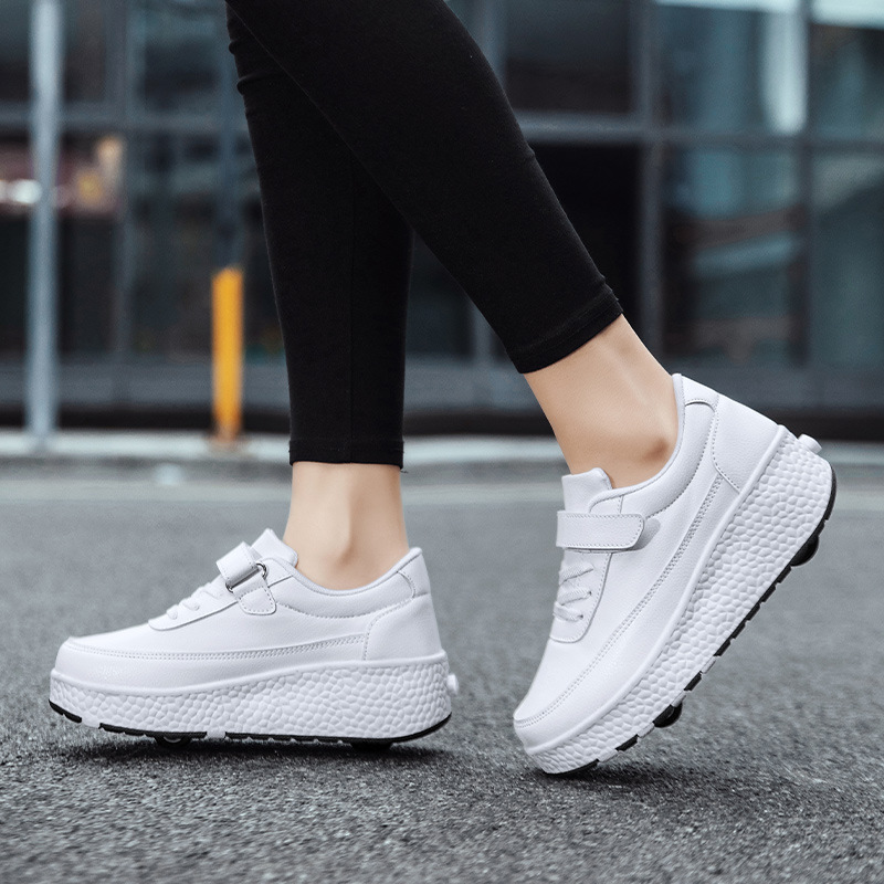 Cross-border Two-wheel Heelby Shoes Beginner Roller Shoes Men's and Women's Children's Students Teenagers Wheel Shoes Lightweight Two-purpose Shoes