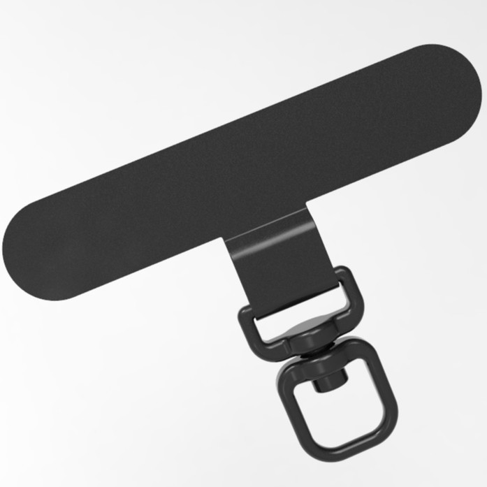 Mobile phone lanyard gasket metal stainless steel clip 360 degree rotatable ultra-thin mobile phone case scraper patch with buckle